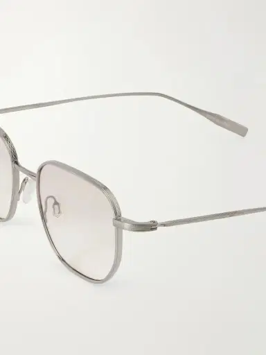 BARTON PERREIRA Revere Square-frame Gunmetal-tone Titanium Sunglasses | Thumbnail 4