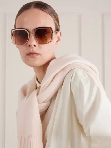 BARTON PERREIRA Halima Oversized Square-frame Gold-tone Titanium Sunglasses | Thumbnail 2 BARTON PERREIRA Halima Oversized Square-frame Gold-tone Titanium Sunglasses | Thumbnail 2