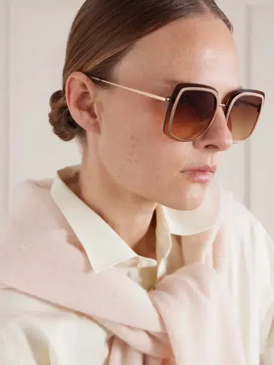 BARTON PERREIRA Halima Oversized Square-frame Gold-tone Titanium Sunglasses | Thumbnail 5 BARTON PERREIRA Halima Oversized Square-frame Gold-tone Titanium Sunglasses | Thumbnail 5