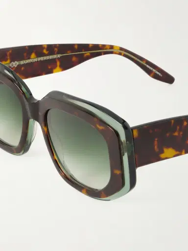 BARTON PERREIRA Crescendo Square-frame Tortoiseshell Acetate Sunglasses | Thumbnail 4