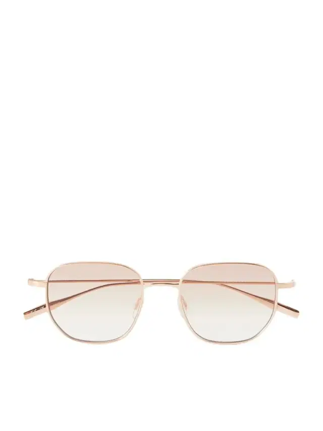 BARTON PERREIRA Revere Square-frame Gold-tone Titanium Sunglasses