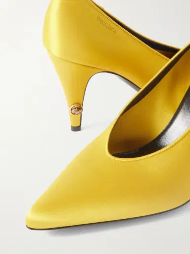Versace Gianni 90 Embroidered Embellished Satin Pumps | Thumbnail 5