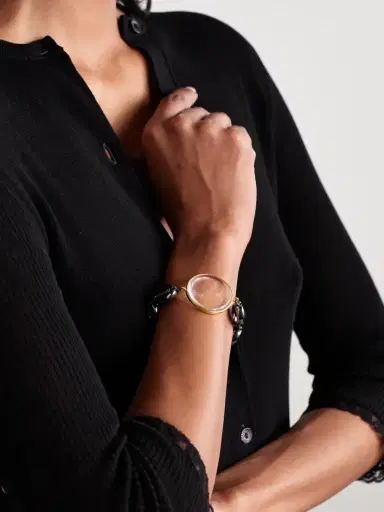 TOHUM Concha Gold-plated, Crystal And Shell Bracelet | Thumbnail 2