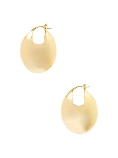 LIÉ STUDIO The Erin Gold-plated Silver Hoop Earrings | Thumbnail 1 LIÉ STUDIO The Erin Gold-plated Silver Hoop Earrings | Thumbnail 1