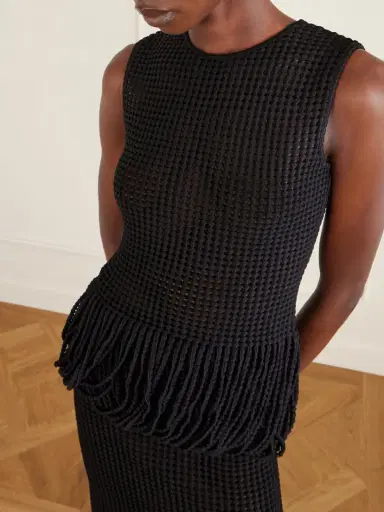 Alaïa Open-knit Top | Thumbnail 4 Alaïa Open-knit Top | Thumbnail 4