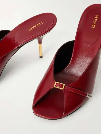 Versace Nyx 80 Leather Mules | Thumbnail 5 Versace Nyx 80 Leather Mules | Thumbnail 5