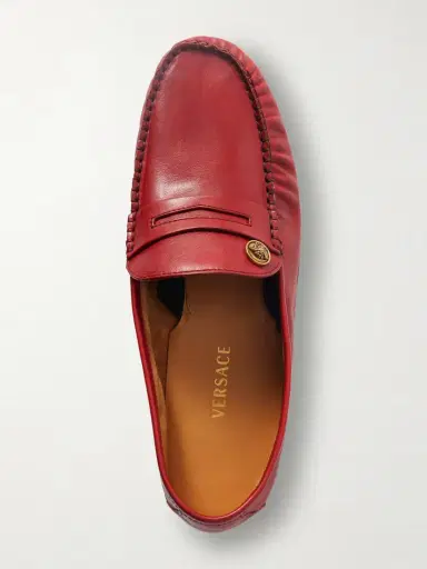 Versace Embellished Leather Loafers | Thumbnail 6 Versace Embellished Leather Loafers | Thumbnail 6