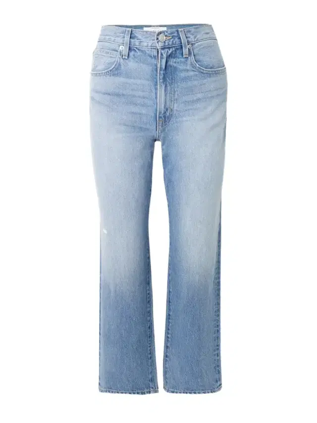 SLVRLAKE London Crop High-rise Straight-leg Jeans