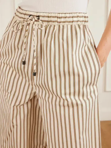 Max Mara Striped Cotton And Silk-blend Pants | Thumbnail 4
