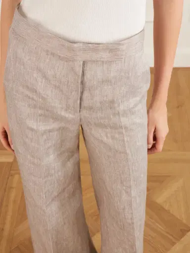 Max Mara Deserto Linen Wide-leg Pants | Thumbnail 4 Max Mara Deserto Linen Wide-leg Pants | Thumbnail 4