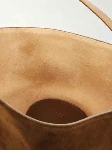 Alaïa Hip Large Leather-trimmed Suede Bucket Bag | Thumbnail 5 Alaïa Hip Large Leather-trimmed Suede Bucket Bag | Thumbnail 5