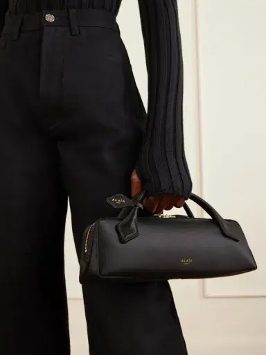 Alaïa Le Teckle Satin Clutch Bag | Thumbnail 2