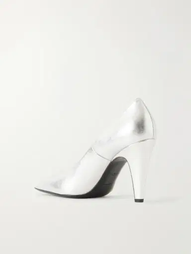 Alaïa 90 Metallic- Leather Pumps | Thumbnail 3