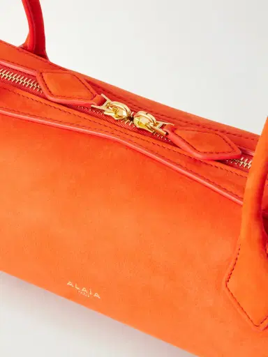 Alaïa Le Teckel Medium Nubuck Shoulder Bag | Thumbnail 4 Alaïa Le Teckel Medium Nubuck Shoulder Bag | Thumbnail 4