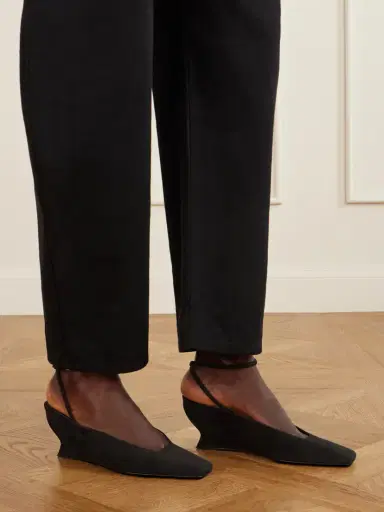 Alaïa 60 Suede Wedge Pumps | Thumbnail 2 Alaïa 60 Suede Wedge Pumps | Thumbnail 2