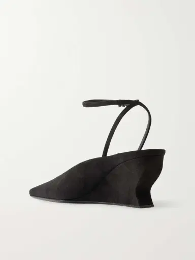 Alaïa 60 Suede Wedge Pumps | Thumbnail 3 Alaïa 60 Suede Wedge Pumps | Thumbnail 3