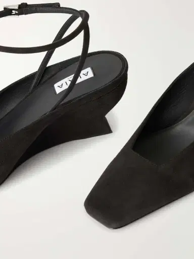 Alaïa 60 Suede Wedge Pumps | Thumbnail 5 Alaïa 60 Suede Wedge Pumps | Thumbnail 5