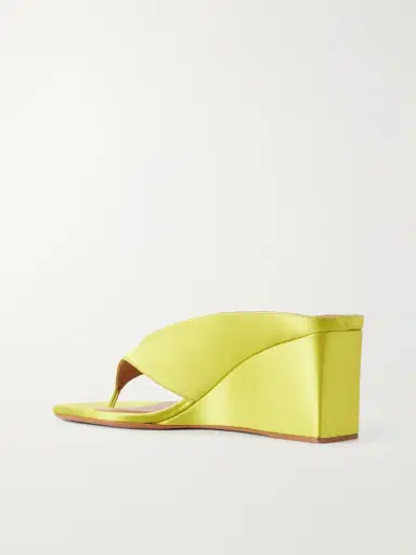 Alaïa Tong 75 Satin Wedge Sandals | Thumbnail 3