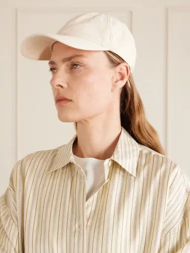 TOTEME Embroidered Organic Cotton-twill Baseball Cap | Thumbnail 2