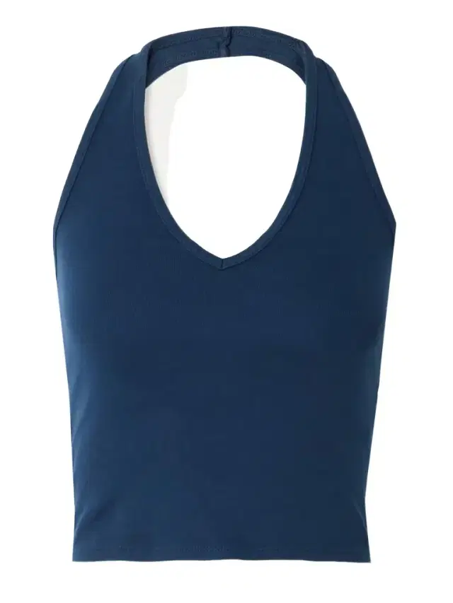 Britt Ribbed Cotton-jersey Halterneck Top