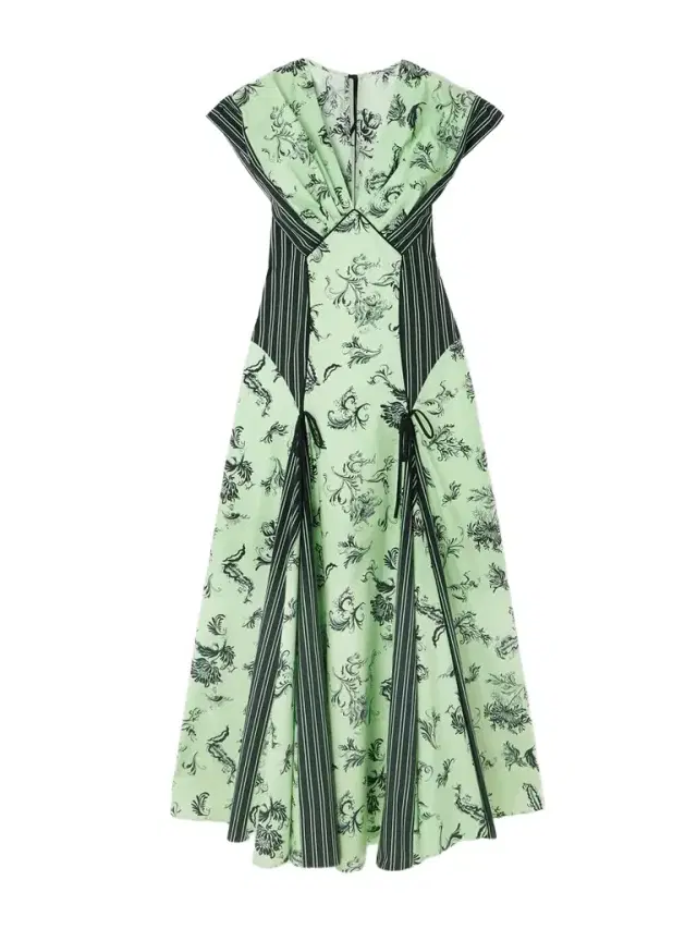 Push Me To The Edge Paneled Printed Cotton-poplin Maxi Dress