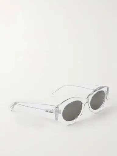 Alaïa Lettering Round-frame Acetate Sunglasses | Thumbnail 3