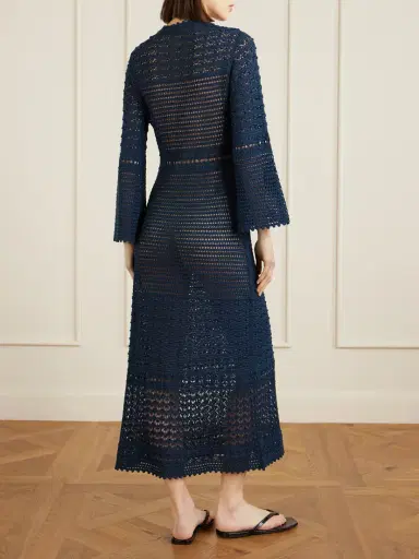 Eres Madone Open-knit Cotton-blend Maxi Dress | Thumbnail 3 Eres Madone Open-knit Cotton-blend Maxi Dress | Thumbnail 3