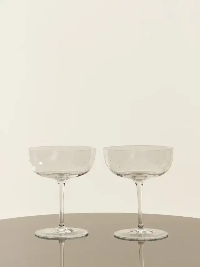LOBMEYR Rothschild Stars Set Of Two Crystal Champagne Cup