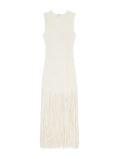 Alaïa Fringed Open-knit Midi Dress | Thumbnail 1