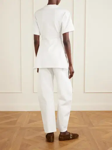 Alaïa Pleated Cotton-jersey T-shirt | Thumbnail 3 Alaïa Pleated Cotton-jersey T-shirt | Thumbnail 3