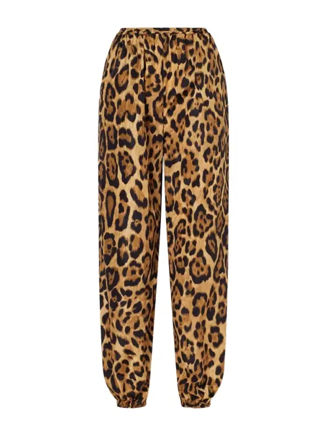 Alaïa Leopard-print Shell Balloon Pants