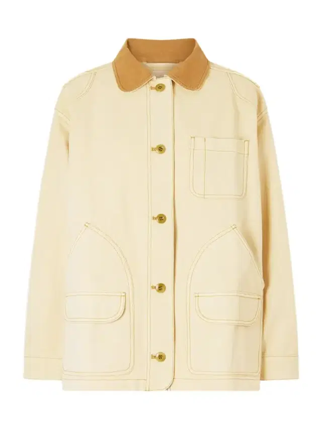DÔEN Pascual Corduroy-trimmed Cotton-canvas Jacket
