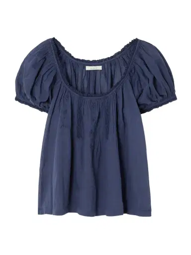 DÔEN Frederica Lace-trimmed Organic Cotton-voile Blouse | Thumbnail 1 DÔEN Frederica Lace-trimmed Organic Cotton-voile Blouse | Thumbnail 1