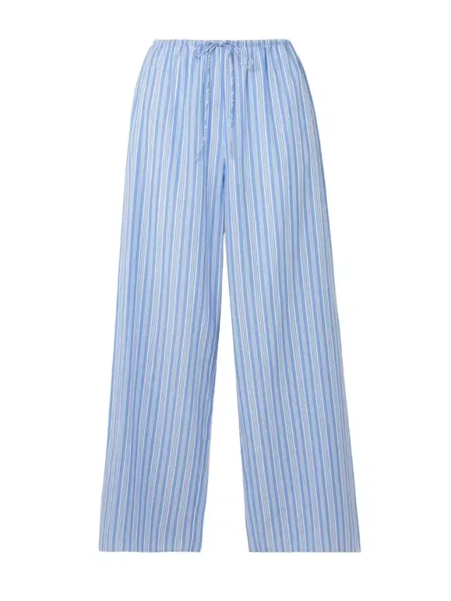 Lavona Striped Organic Cotton Straight-leg Pants