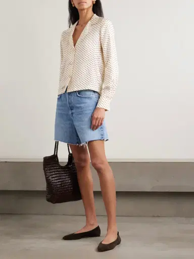 DÔEN Elene Polka-dot Silk-blend Twill Blouse | Thumbnail 2 DÔEN Elene Polka-dot Silk-blend Twill Blouse | Thumbnail 2