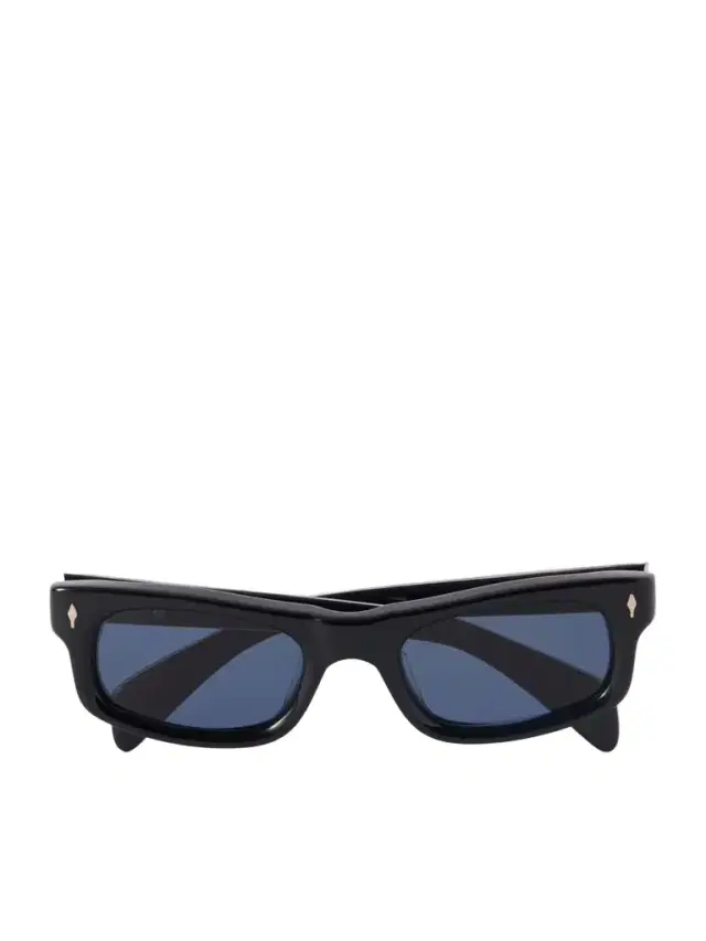 Jacques Marie Mage Initials Rectangular-frame Acetate Sunglasses
