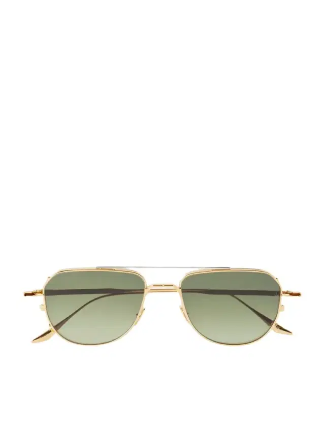 Jacques Marie Mage Cendrars Aviator-style Titanium Sunglasses
