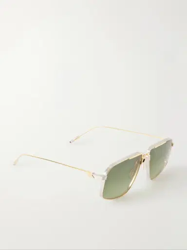 Jacques Marie Mage Jagger Aviator-style Gold-tone Sunglasses | Thumbnail 3