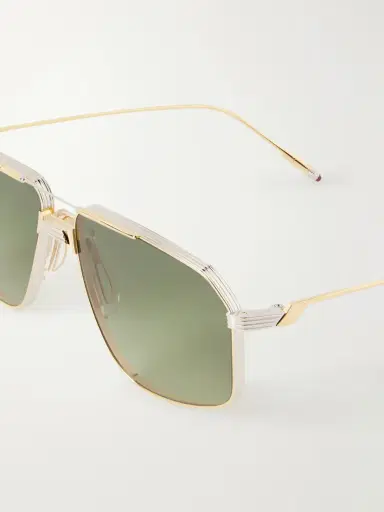 Jacques Marie Mage Jagger Aviator-style Gold-tone Sunglasses | Thumbnail 4