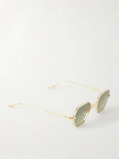 Jacques Marie Mage Verlaine Round-frame Gold-tone Sunglasses | Thumbnail 3