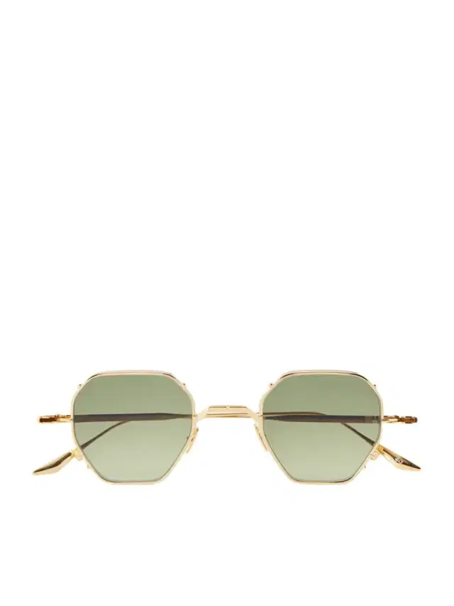 Jacques Marie Mage Verlaine Round-frame Gold-tone Sunglasses