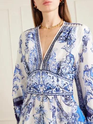 Camilla Crystal-embellished Printed Linen And Silk-blend Maxi Dress | Thumbnail 4