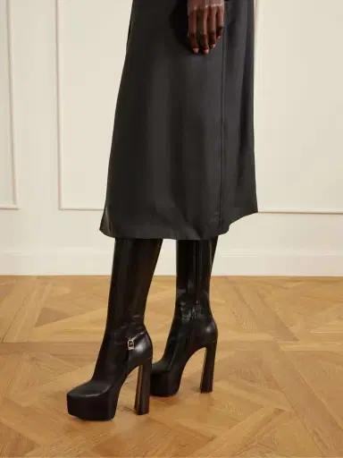 Saint Laurent Nico Leather Over-the-knee Boots | Thumbnail 2