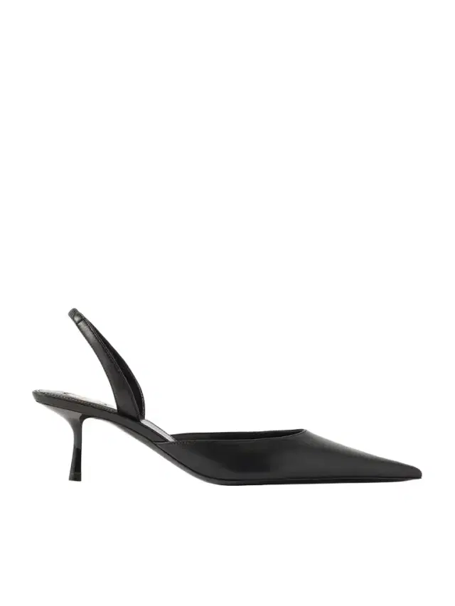 Misty Leather Slingback Pumps