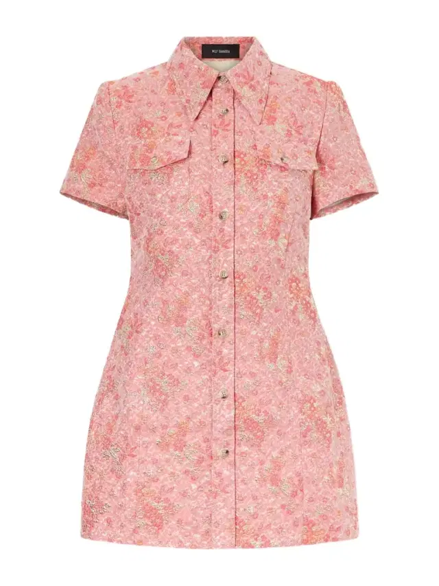 Chavela Cotton-blend Cloqué Mini Dress