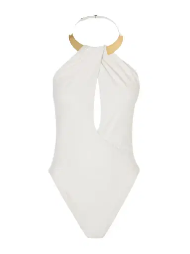 Simkhai Bindi Embellished Cutout Swimsuit | Thumbnail 1 Simkhai Bindi Embellished Cutout Swimsuit | Thumbnail 1