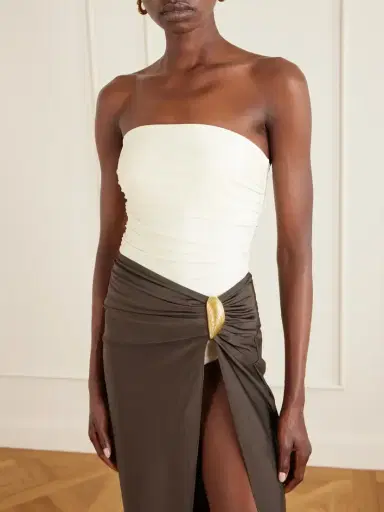Simkhai Eiana Stretch Satin-jersey Coverup | Thumbnail 4 Simkhai Eiana Stretch Satin-jersey Coverup | Thumbnail 4