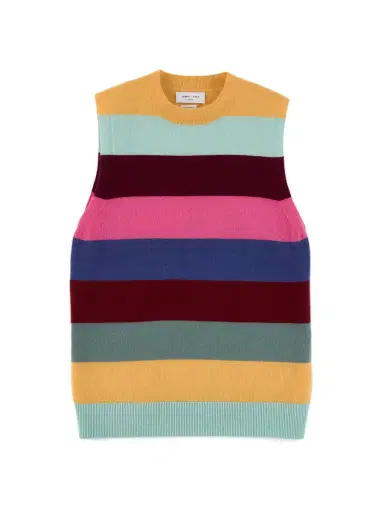 Leret Leret No. 87 Striped Cashmere Vest | Thumbnail 1 Leret Leret No. 87 Striped Cashmere Vest | Thumbnail 1
