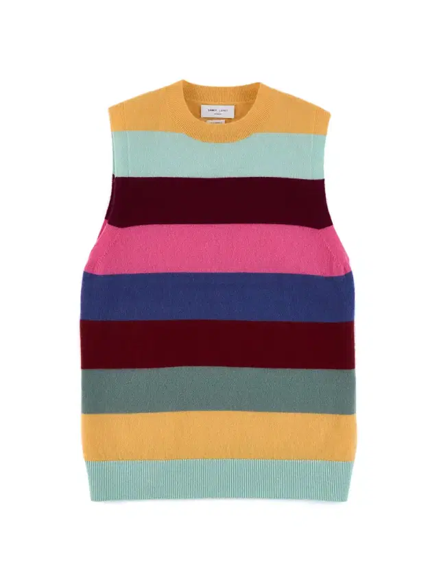 No. 87 Striped Cashmere Vest