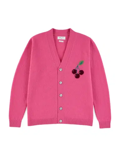 Leret Leret No. 89 Cherry Cashmere Cardigan | Thumbnail 1 Leret Leret No. 89 Cherry Cashmere Cardigan | Thumbnail 1